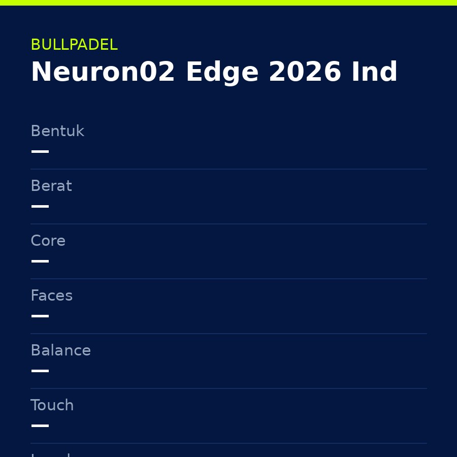 Bullpadel Neuron02 Edge 2026 Indonesia — Foto 5