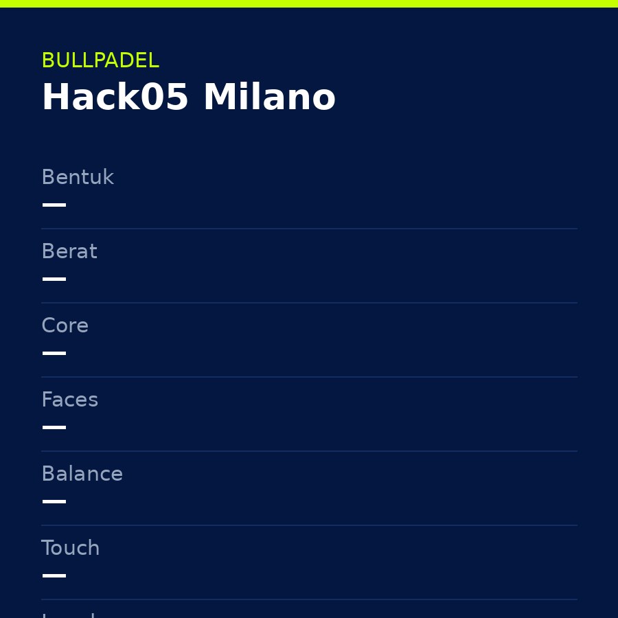 Bullpadel Hack05 Milano 2027 — Foto 5